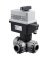 PVC Kulový el. třícestný ventil 50 mm  FIP-T